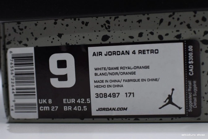 Cheap 308497-171 White Bright Air Crimson-Royal 4 Blue Jordan 0808